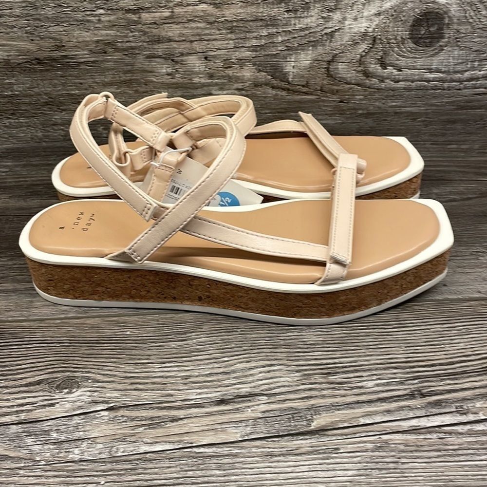 A New Day Women's Nova Sporty Cork Platform Sandals - Picture 6 of 9